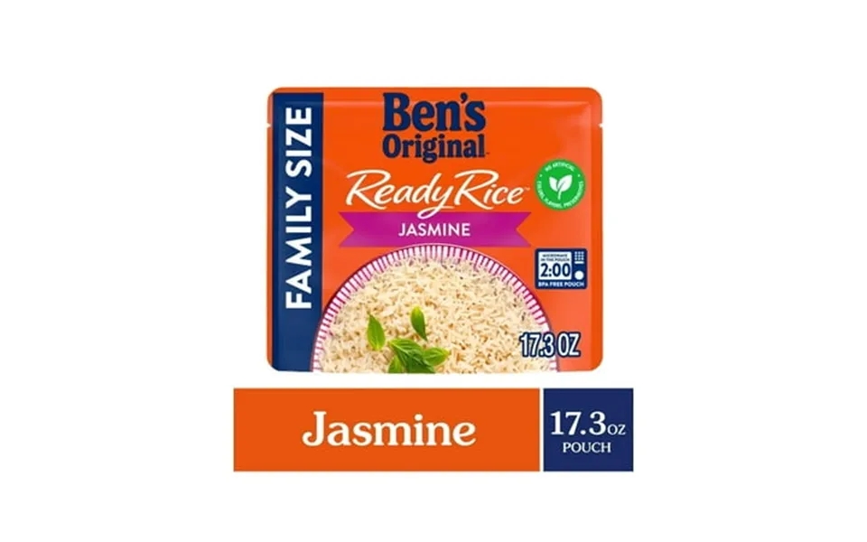 Pack Of 2 Ben S Original Ready Rice Jasmine Family Size Rice Easy Dinner Side 17