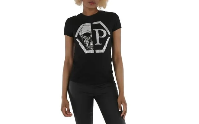 Philipp Plein Black Cotton Hexagon Logo T-shirt Size Large product image