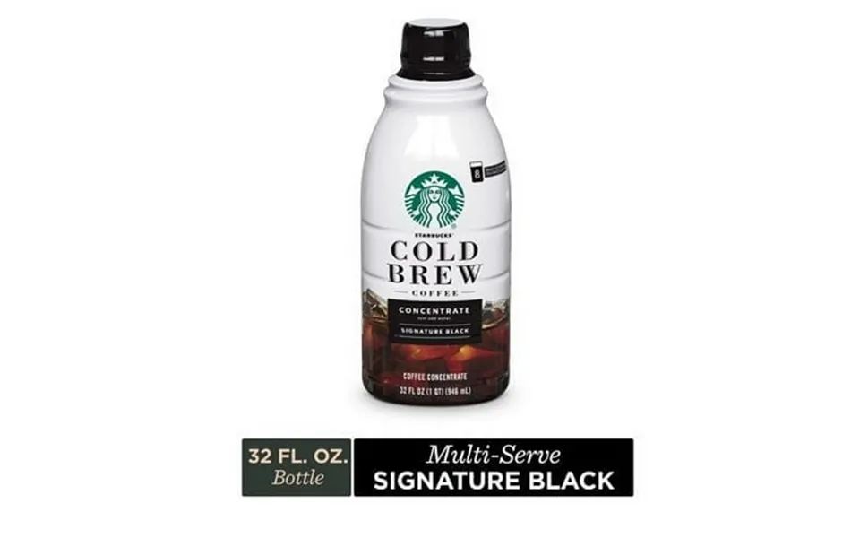 Starbucks Cold Brew Multi Serve Concentrate Signature Black 32 Fl Oz Pack Of 6