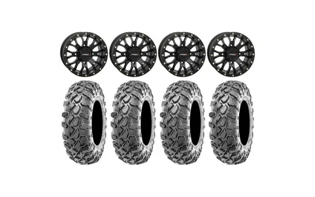 System 3 St-3 14 Wheels Black 29 Carnage Tires Honda Rincon Yamaha Rhino Kawasaki Brute Force Suzuki Kingquad product image