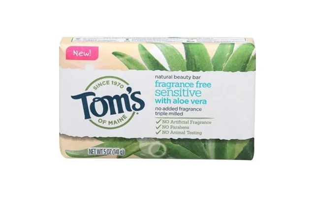 Toms Of Maine Fragrance Free Sensitive Natural Beauty Bar Soap 5 Ounce -- 6 Per Case product image