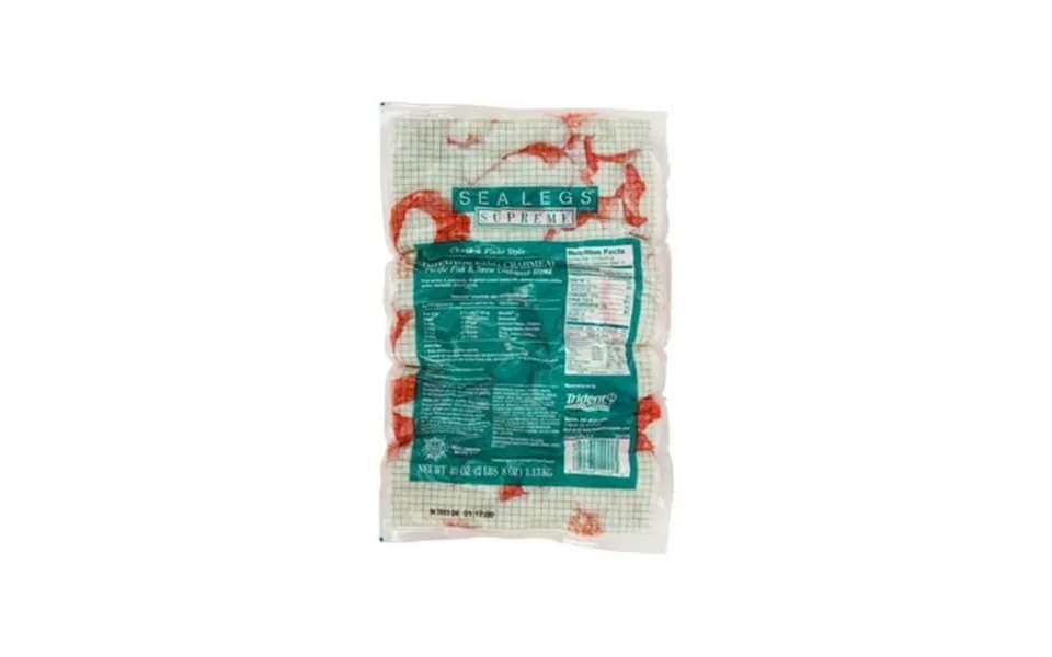 Trident Sea Leg Supreme Crab Salad 2.5 Pound - 4 Per Case.