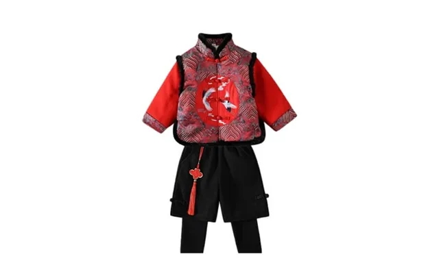 Up To 60% Off Gifts Dianli Lunar Chinese New Year Tang Suit Boys Warm Coat Suit For 2-10 Years - Traditional Chinese Out product image