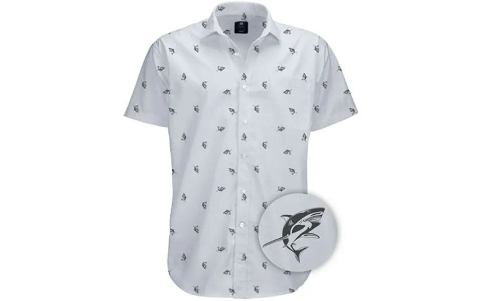 Visive Mens Big And Tall Short Sleeve Button Shirt Printed Shark Shirts