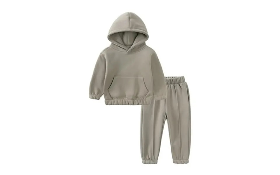 Winter Sweatsuits For Baby Toddler - Zyoiszvq Boys Girls Fleece Lined Hoodies With Pockets Jogger Pants 12m-7y