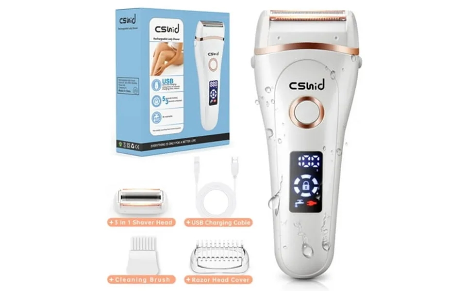 Women Electric Shaver 3 In 1 Painless Lady Razor Waterproof Wet & Dry Usb Rechargeable Low Noise Body Hair Remover Epila