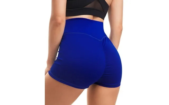 Women Yoga Shorts Ruched Butt Sport Gym Push Up Running Elastic High Waist Shorts Butt Lifting Hot Pants Black Blue Rose product image