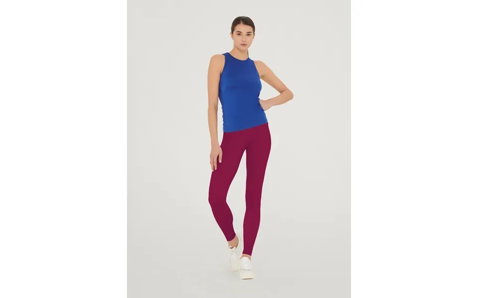 Wolford - thé workout leggings, woman, mineral red, size xs