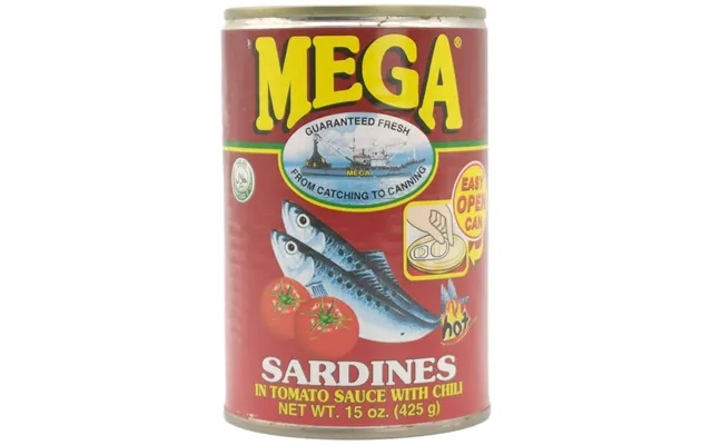 Mega Sardiner I Tomatsauce Hot 425 G product image