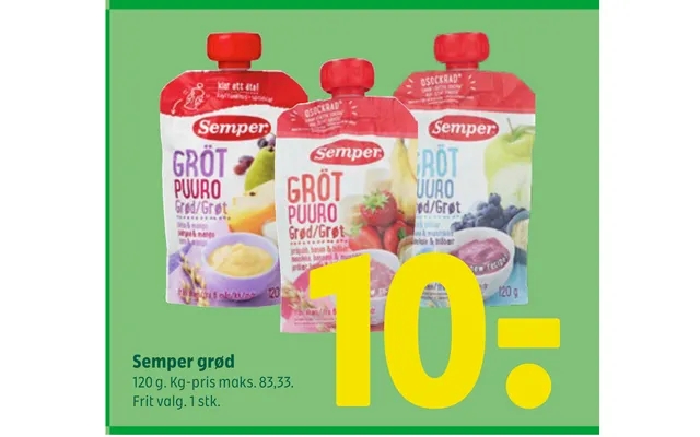 Semper porridge product image