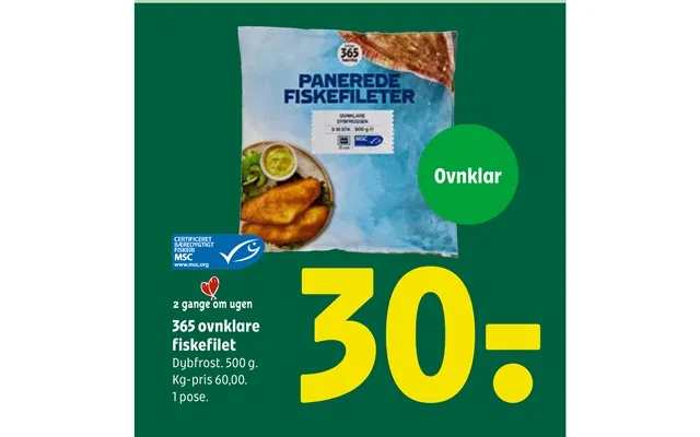 365 Ovnklare fish fillet product image