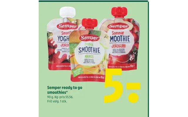 Semper ready two go smoothies product image