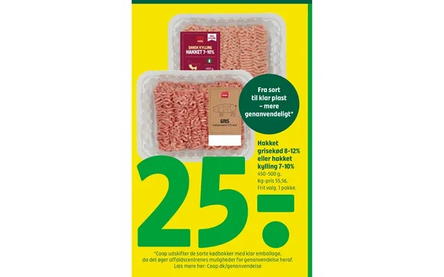 To ready plastic recycled chopped pork 8-12% or chopped chicken 7-10% product image