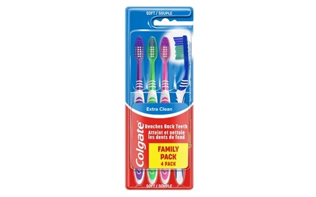 Colgate extra clean soft toothbrushes 4-pak 4 paragraph product image