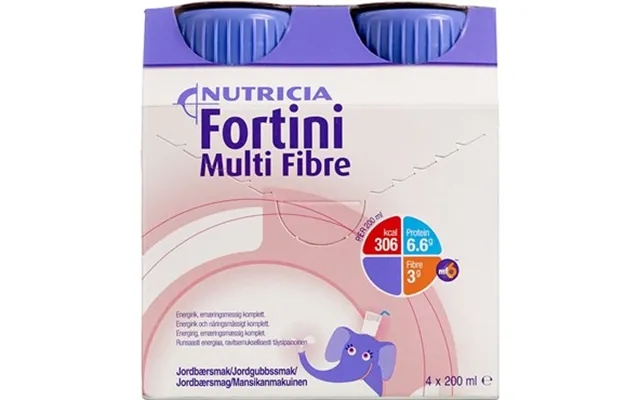 Fortini Multi Fibre Jordbær 200 Ml product image