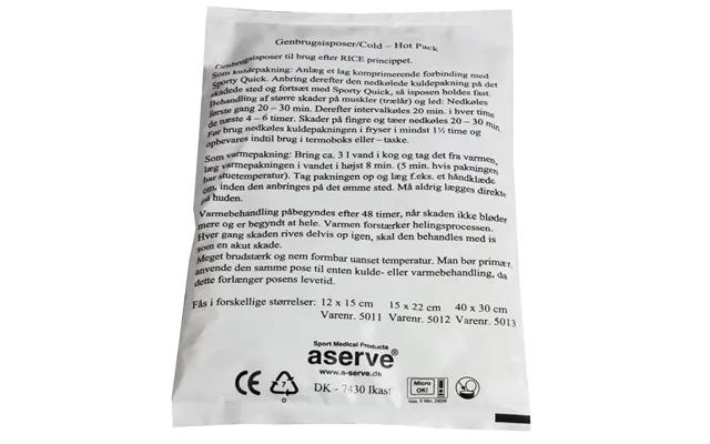 Aserve cold- & hot bags 13x14cm product image