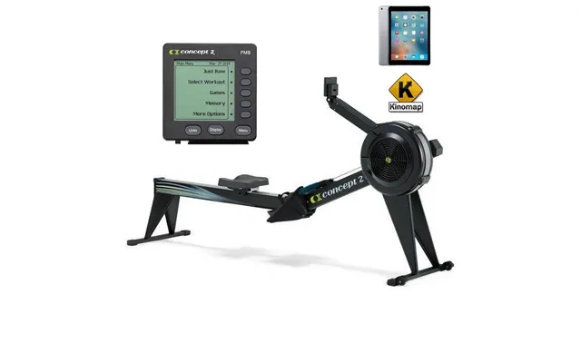 Concept2 model d pm5 high rower black product image