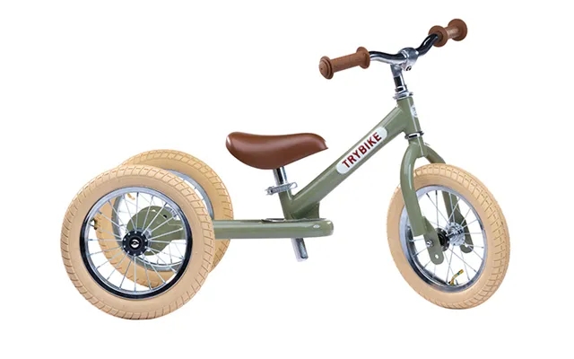 Trybike runningbike with 3 wheels - vintage green product image