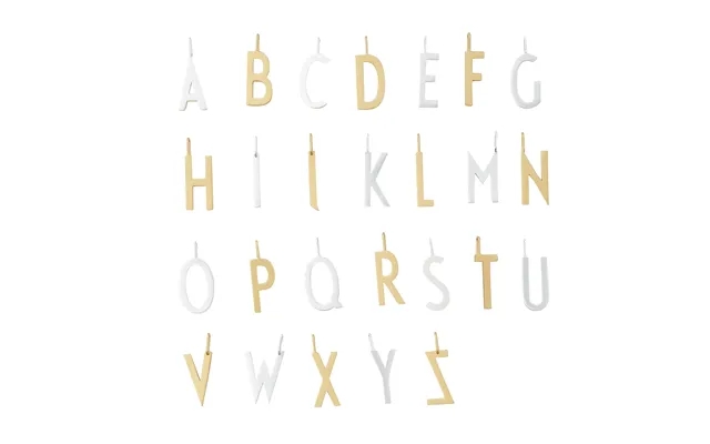 Design Letters - Bogstavsvedhæng, Forgyldt product image