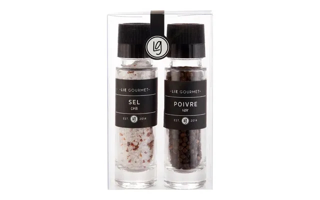 Lie gourmet - gift box grinders, salt m. Chili pepper product image