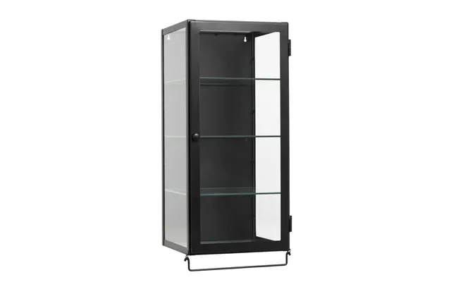 Nordal - cabinet wall cabinet m glass shelves, black product image