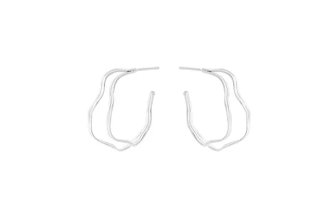 Pernille Corydon - Small Double Wave Hoops product image