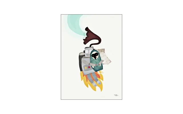 Poster & Frame - Robot And Bird Plakat product image