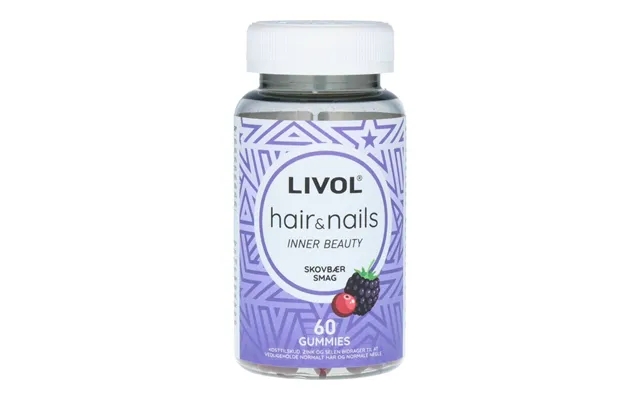 Livol Hair & Nails Inner Beauty Skovbær Gummies Stop Beauty Waste 60 Stk product image