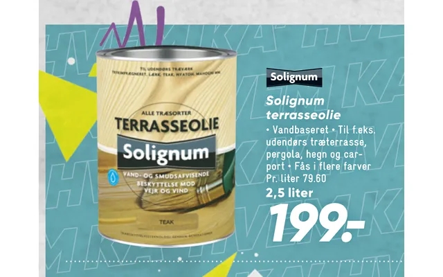 Solignum terrace oil product image