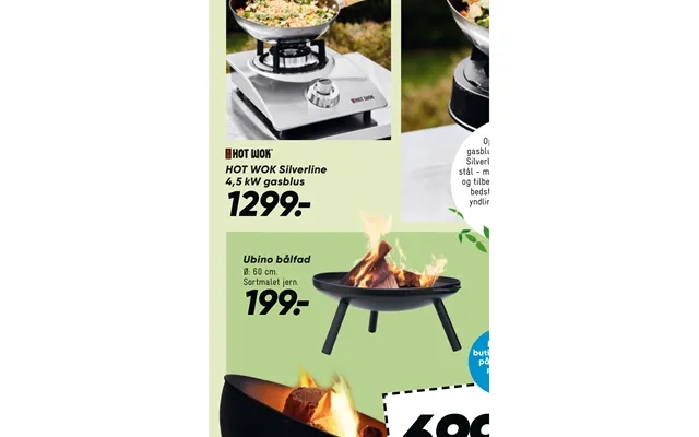 Hot wok silver line 4,5 kw burner ubino brazier product image