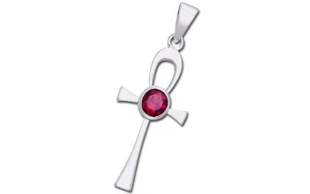 Ankh cross with ruby - u chain product image