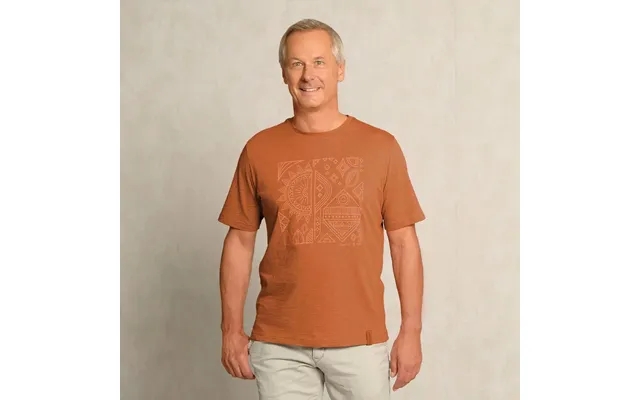 Herre T-shirt - Orange Brun product image