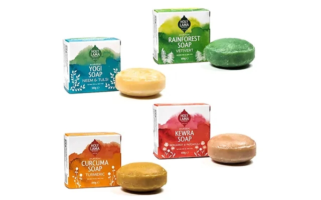 Holy lama ayurvedic soap set with 4 soaps product image