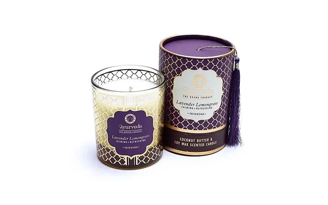 Tridosha lavender lemongrass ayurvedic scented candles product image