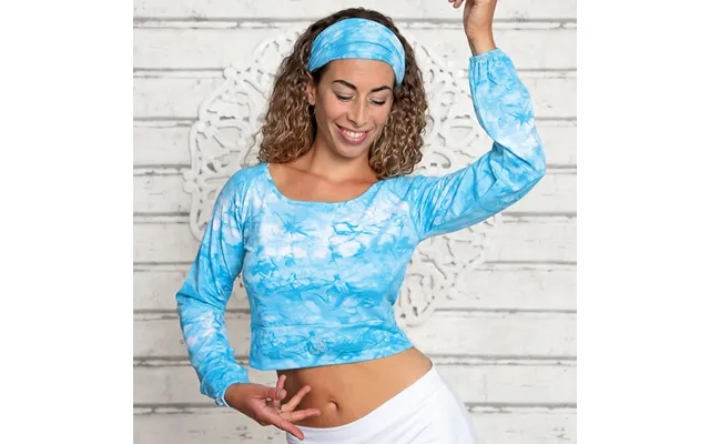 Yoga top long-sleeved - turquoise product image