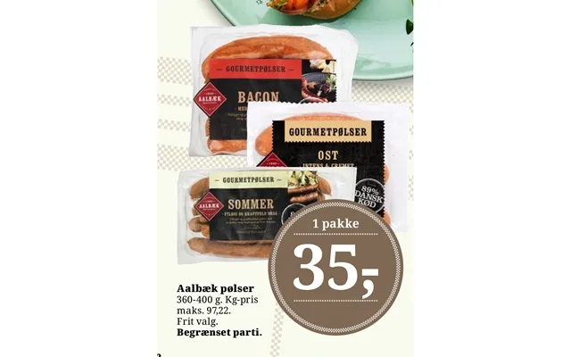 Aalbaek sausages product image