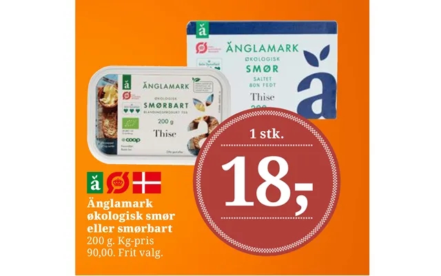Änglamark organic butter or spreadable product image