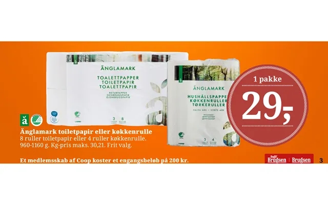 Änglamark toilet paper or towel product image