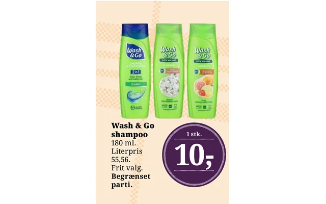 Wash & go shampoo product image