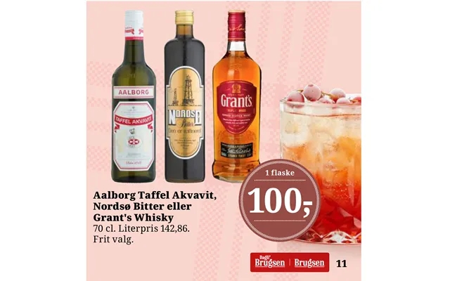 Aalborg banquet aquavit, north sea bitter or grant s whiskey 11 product image