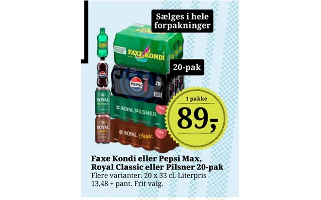 Faxe Kondi Eller Pepsi Max, product image