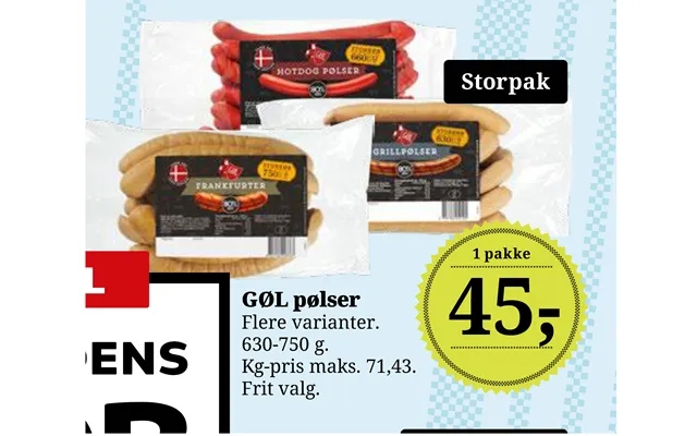 Gøl sausages product image