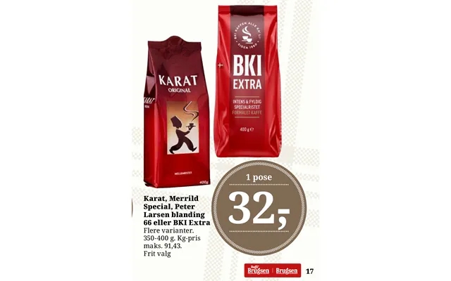 Karat, Merrild Special, Peter Larsen Blanding 66 Eller Bki Extra 17 product image