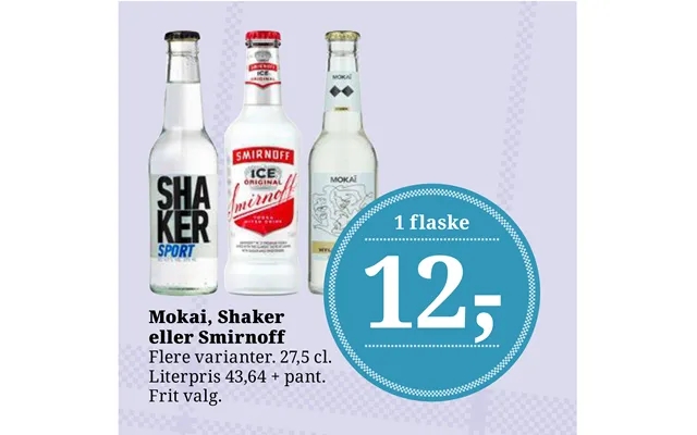 Mokai, Shaker Eller Smirnoff product image