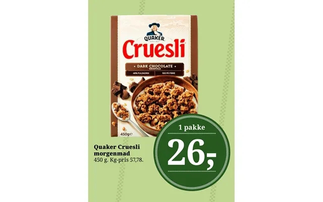 Quaker cruesli breakfast product image