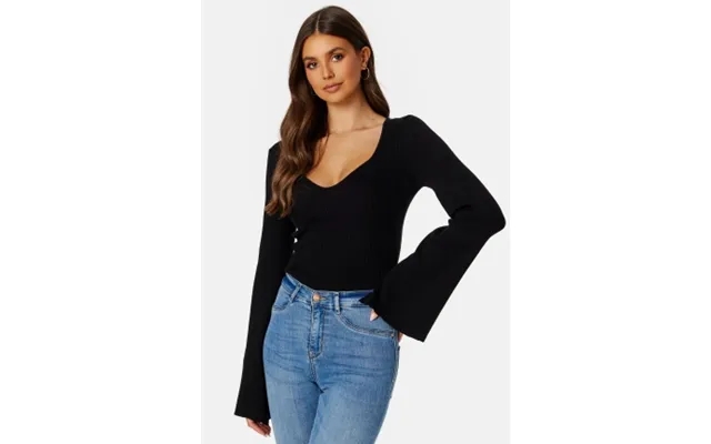 Bubbleroom Alime Knitted Top Black Xl product image