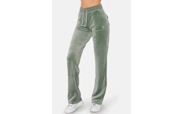 Juicy Couture Del Ray Classic Velour Pant Chinios Green Xs product image