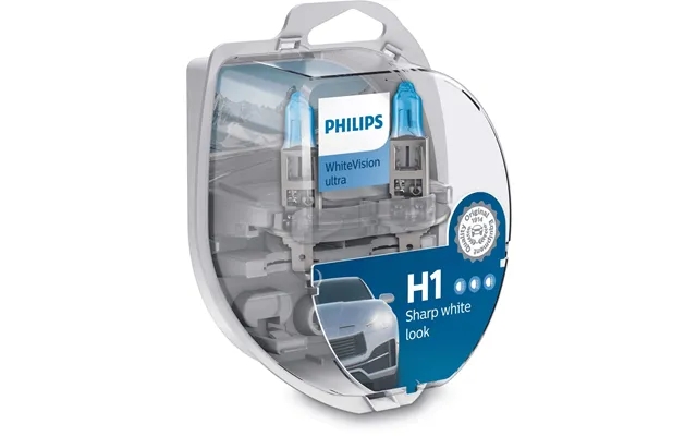 Philips 12258wvusm h1 white vision ultra light source to headlights product image