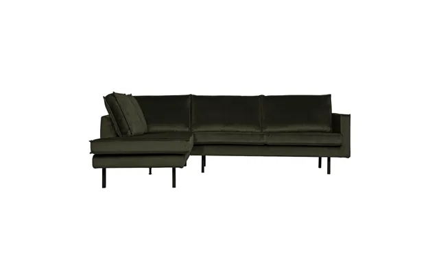 Rodeo corner sofa leftwards velours - dark green product image