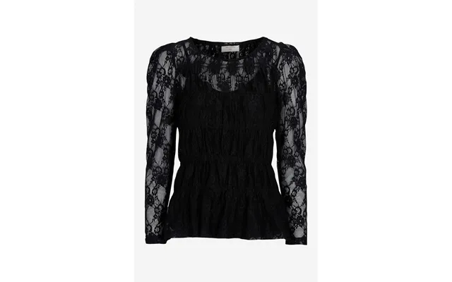 Wrinkled lace blouse hilo product image